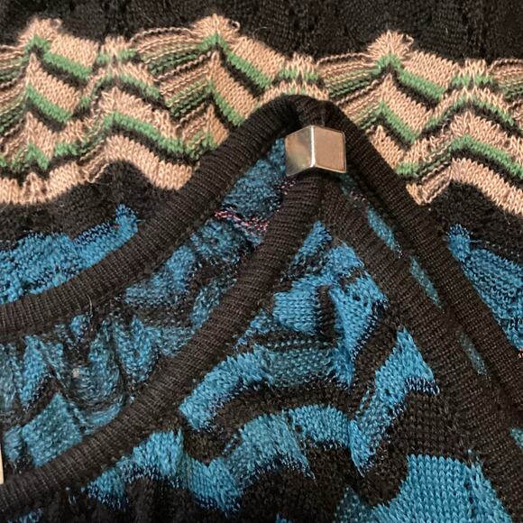 M Missoni Swing Tank Classic Zig Zag Teal Purple Pink M-L - Picture 9 of 10